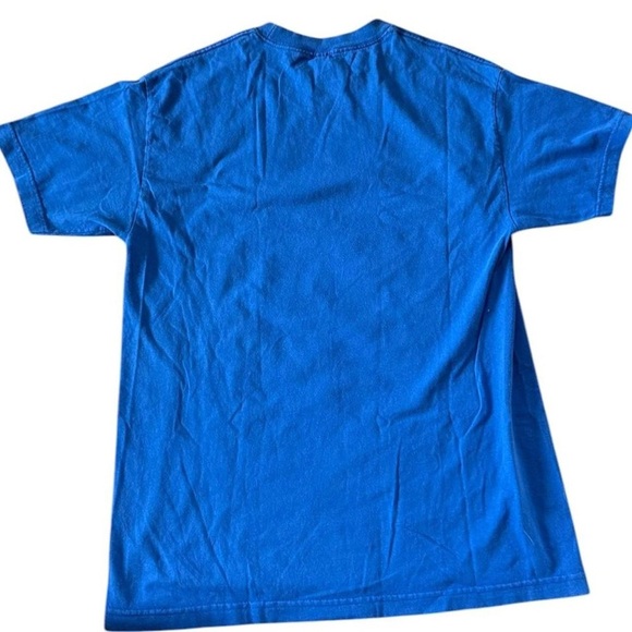 Blue Graphic T-Shirt with Thumbs Up Design - Picture 2 of 6